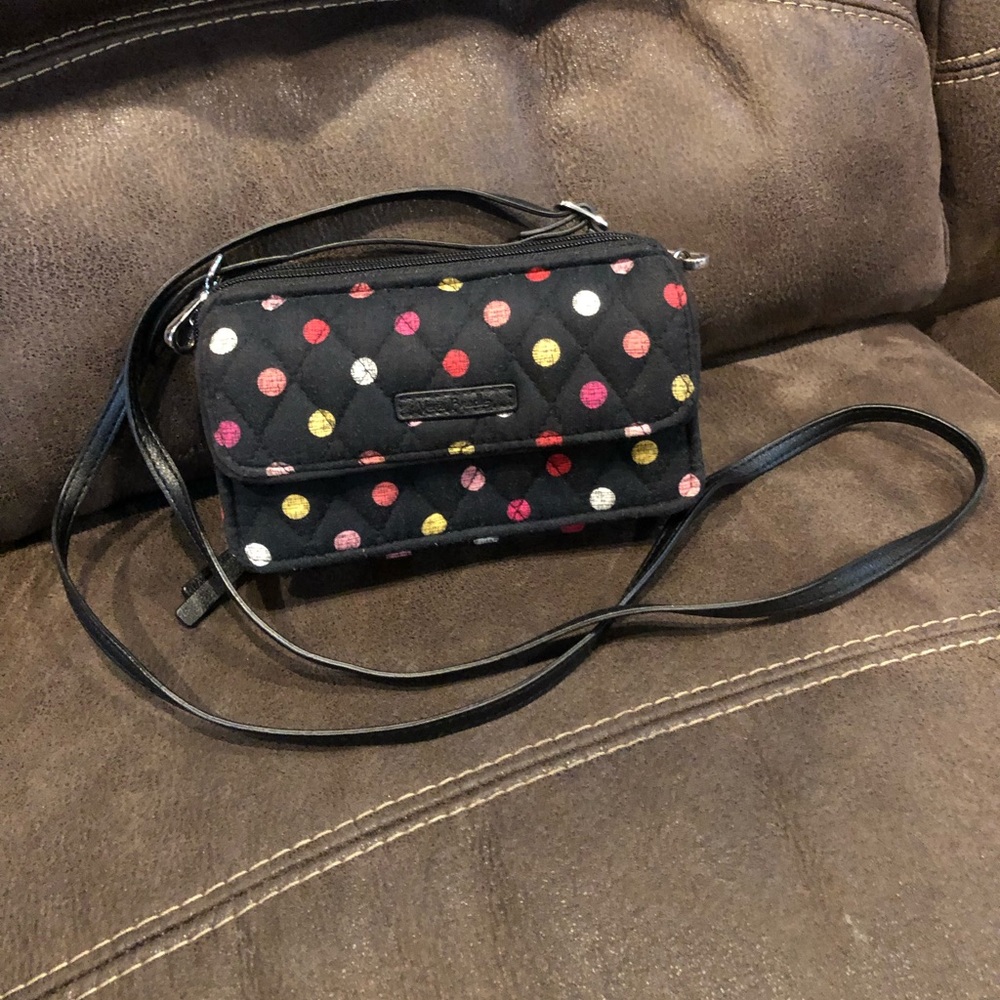 Vera Bradley All-in-one Crossbody Havana Dots